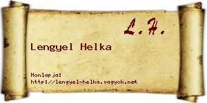 Lengyel Helka névjegykártya